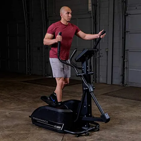 Body-Solid (E300) Elliptical Trainer Machine Grey, Black