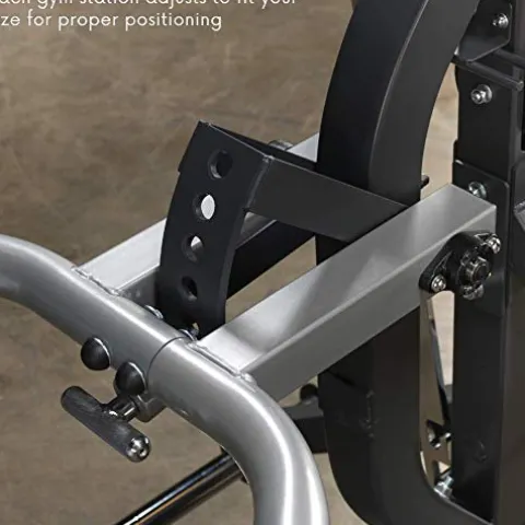 Body-Solid Free-Weight Leverage Gym with Squat Attachment Black