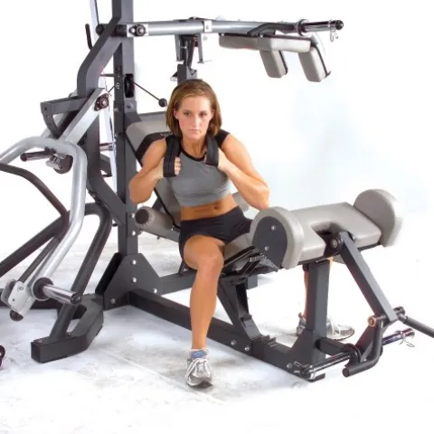 Body-Solid Free-Weight Leverage Gym with Squat Attachment Black
