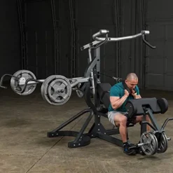 Body-Solid Free-Weight Olympic Leverage Machine Black