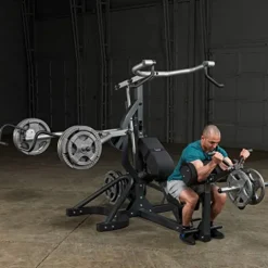 Body-Solid Free-Weight Olympic Leverage Machine Black