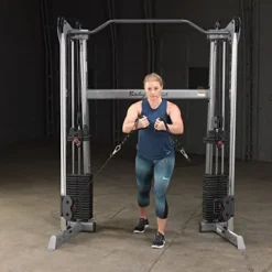 Body-Solid Functional Training Center Dual 310 lbs. Weight Stacks Grey