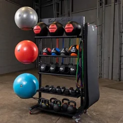 Body-Solid GAR250 Accessory Tower Black