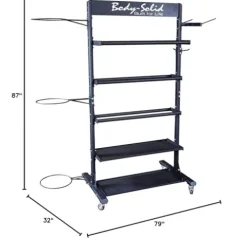 Body-Solid GAR250 Accessory Tower Black
