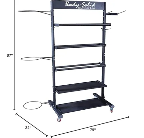 Body-Solid GAR250 Accessory Tower Black