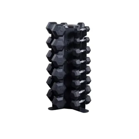 Body-Solid GDR80-SDRS550 Dumbbell Set with Vertical Rack Black