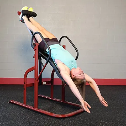 Body-Solid Heavy Duty Lumbar Inversion Table Red