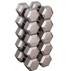 Body-Solid Hex Dumbbells Black