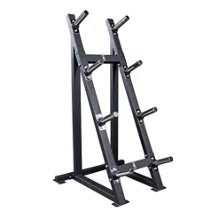 Body-Solid High Capacity Olympic Plate Rack Black