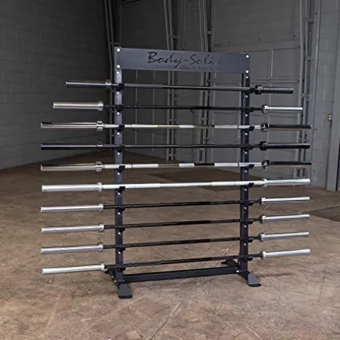 Body-Solid Horizontal Barbell Rack Black