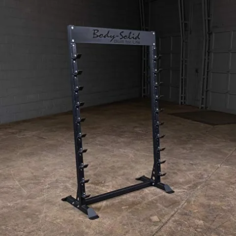 Body-Solid Horizontal Barbell Rack Black