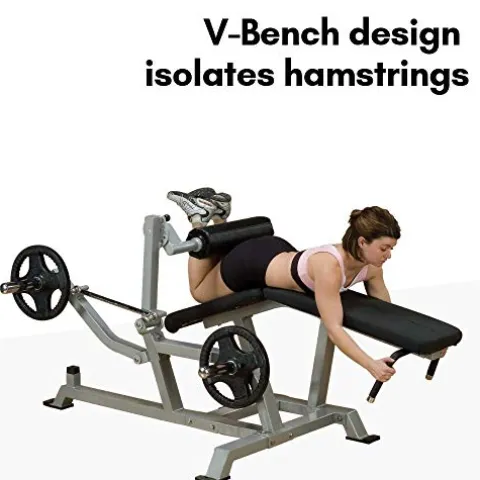 Body-Solid Leverage Leg Curl Black