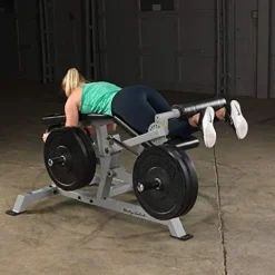 Body-Solid Leverage Leg Curl Black