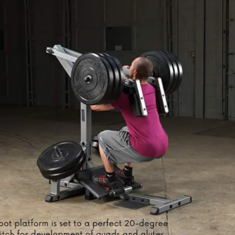 Body-Solid Leverage Squat/Calf Machine Silver