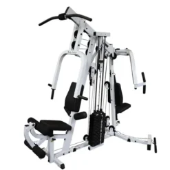 Body-Solid Multi-Station Home Gym 210lbs Red Stack Black Leg Press