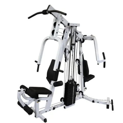 Body-Solid Multi-Station Home Gym 210lbs Red Stack Black Leg Press