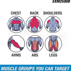 Body-Solid Multi-Station Home Gym 210lbs Red Stack Black Leg Press