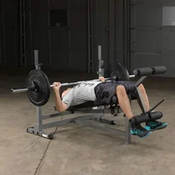 Body-Solid Olympic Combo Bench with Preacher Curl and LAT Pulldown Black