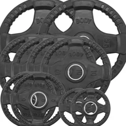 Body-Solid Olympic Weight Plates 455lbs Set Black