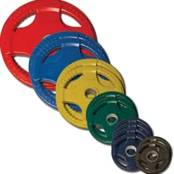 Body-Solid Olympic Weight Plates Set with Rubber Coating Black/Cyan