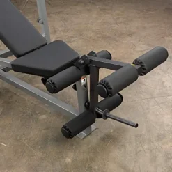 Body-Solid PowerCenter Olympic Bench – Versatile Weight Bench with Squat Rack, Bench Press Rack, and Leg Developer