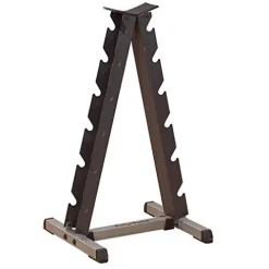 Body-Solid Premium Dumbbell Set with Vertical Rack & Mat 5-30 lb