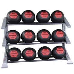 Body-Solid Pro Club Line SDKR 3 Tier Med Ball Rack Grey/Black