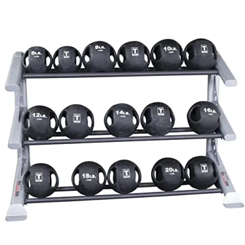 Body-Solid Pro Club Line SDKR 3 Tier Med Ball Rack Grey/Black