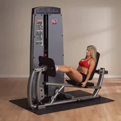 Body-Solid Pro Clubline Pro Dual Adjustable Leg and Calf Press Machine Gray