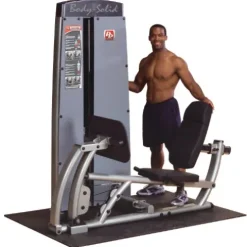 Body-Solid Pro Clubline Pro Dual Adjustable Leg and Calf Press Machine Gray