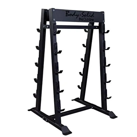 Body-Solid Pro Clubline SBBR100 Fixed Weight Barbell Rack Black