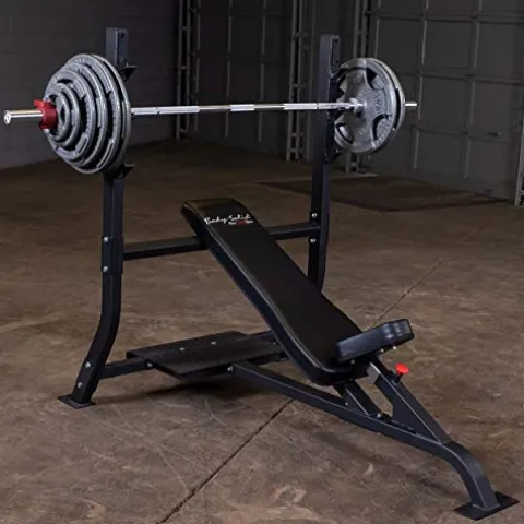 Body-Solid Pro Clubline SOIB250 Olympic Incline Bench Black