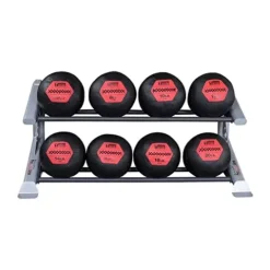 Body-Solid Pro Clubline 2-Tier Medicine Ball Rack Grey/Black