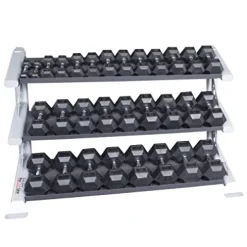 Body-Solid SDKR1000DB Pro Clubline 3-Tier Dumbbell Rack Black