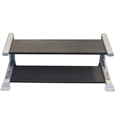 Body-Solid SDKR500DB Pro Clubline 2-Tier Dumbbell Rack Grey/Black
