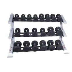 Body-Solid SDKR1000SD 3-Tier Saddle Dumbbell Rack Grey/Black
