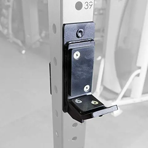 Body-Solid SPR500 Half Cage Power Rack with ProClub Adjustable Weight Bench Black