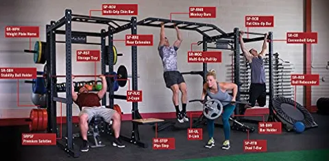 Body-Solid SPR1000DB Double Power Rack Package Black