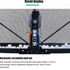 Boknight Table Tennis Robot with Capture Net Black
