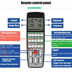 Boknight Table Tennis Robot with Capture Net Black