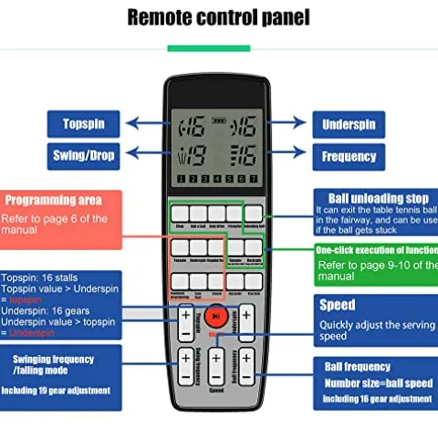Boknight Table Tennis Robot with Capture Net Black