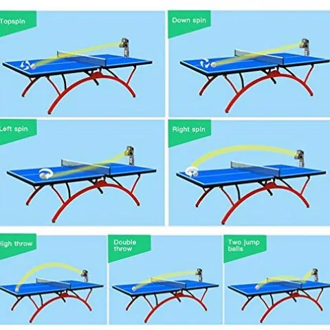 Boknight Table Tennis Robot with Capture Net Black