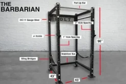 Bolt Fitness Supply Barbarian Full Power Rack Black