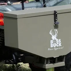 Boss Buck ATV Spreader with Adjustable Flow Rate & 4 Prong Tail Light Adapter, 2 Pack