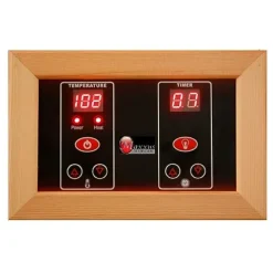 BOTARO Maxxus Saunas MX-J206-01 Seattle Carbon Far Infrared Sauna for 2 Persons Hemlock Wood