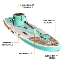 BOTE 10 FT 8″ Breeze Aero Inflatable Stand Up Paddle Board Classic Cypress