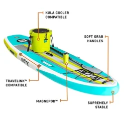 BOTE 10′ FT 8″ Breeze Aero Inflatable Stand Up Paddle Board Full Trax Citron