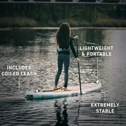 BOTE 10′ FT 4″ Wulf Aero Inflatable Stand Up Paddle Board Kit Native Floral