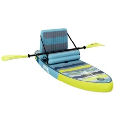 BOTE 8′ FT Flow Rider Aero Inflatable Stand Up Paddle Board Hybrid Kayak Kit Native Rips