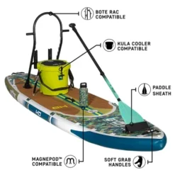 BOTE HD Aero Inflatable Stand Up Paddle Board MAGNEPod Compatible Blow Up iSUP 11 FT 6 in – Native Bombardier